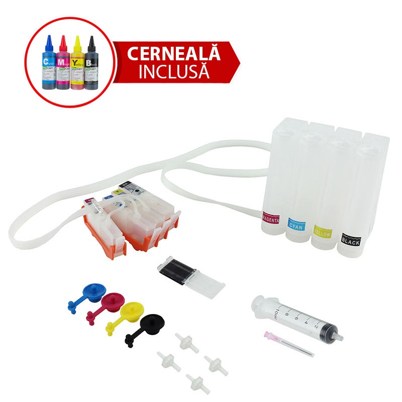 Sistem alimentare continua CISS pentru HP655 fara cerneala - imagine 3